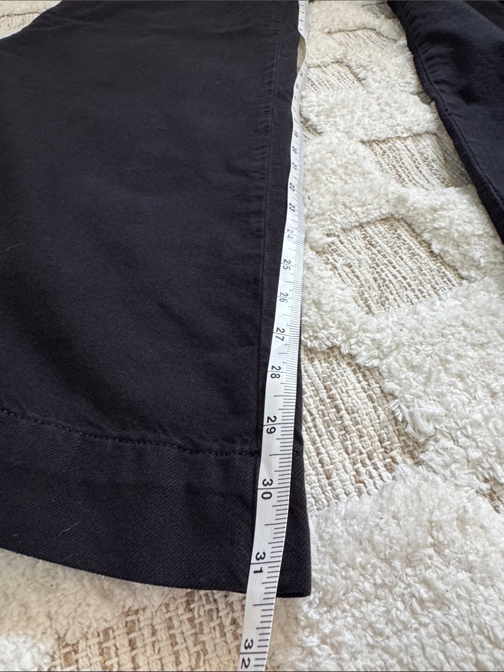 Pilcro 29 Black Wide Leg Cropped Pants Utility Chino Trousers - Picture 7 of 7